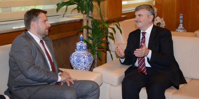 Saraybosna Büyükşehir Belediye Başkanı Skaka’dan Başkan Akyürek’e Ziyaret