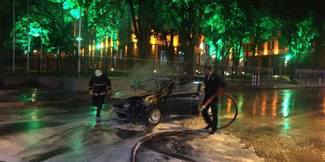 Başkent’te Seyir Halindeki Otomobil Alev Alev Yandı
