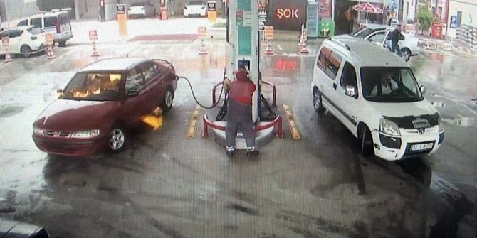 Akaryakıt İstasyonunda Faciadan Dönüldü