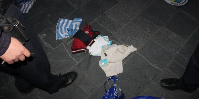 Samsun’da Şüpheli Poşetten Kıyafet Çıktı