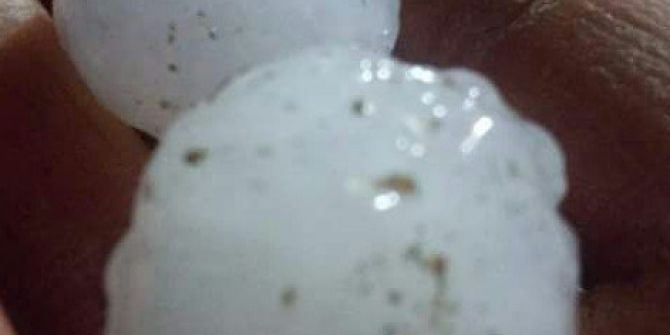 Elazığ’da Dolu Etkili Oldu