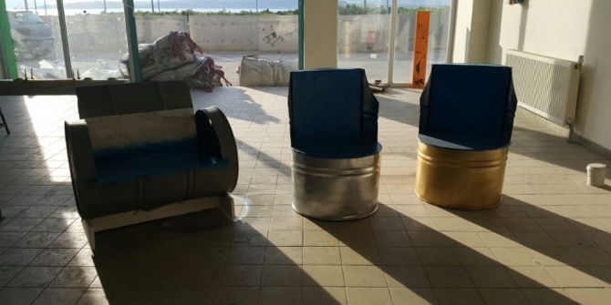 Lise Öğrencileri Geri Dönüşüm Malzemelerinden Mobilya Yaptı