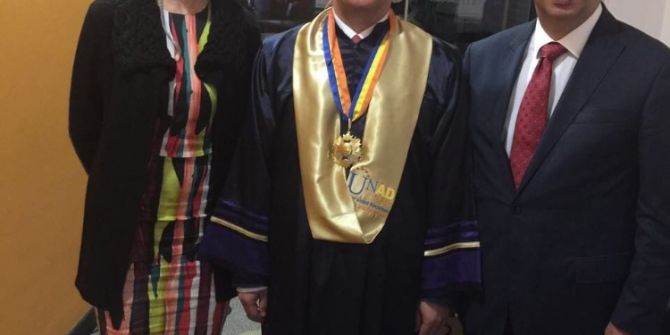 Rektör Gündoğan’a Unad’tan Fahri Doktora Unvanı Veridi