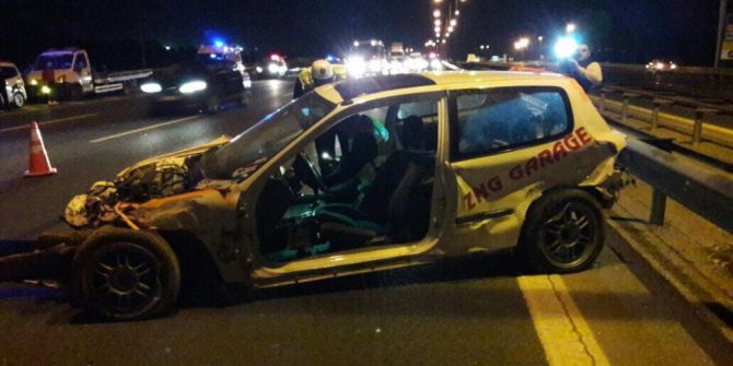 Tem Otoyolu’nda Feci Kaza: 1 Ölü