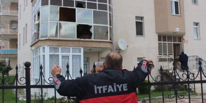 Tüp Patlamasından Yara Almadan Kurtuldu