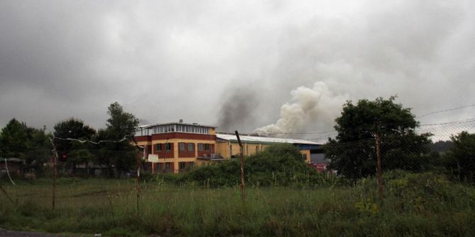Gebze’de Plastik Geri Dönüşüm Fabrikasında Yangın
