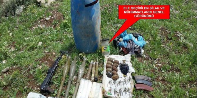 Şırnak’ta Silah Ve Mühimmat Ele Geçirildi