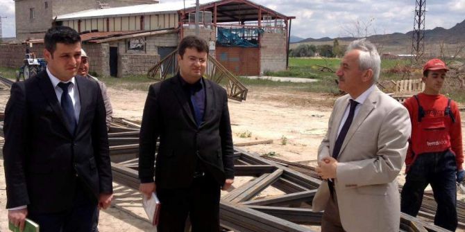 İncesu Belediyesi Hayvan Satış Yerinin İnşaatına Başladı