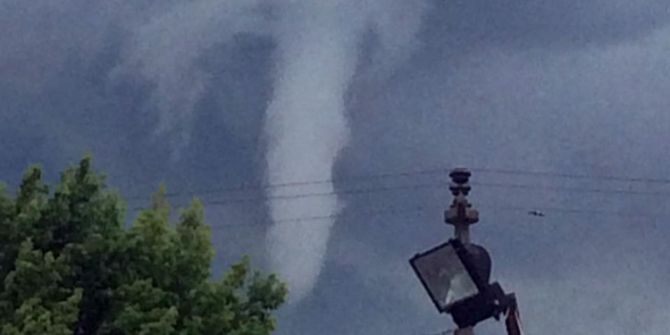 Çerkezköy Semalarında Hortum Görüldü