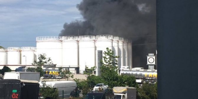 İkitelli Organize Sanayi Bölgesi’nde Çıkan Yangın Paniğe Neden Oldu