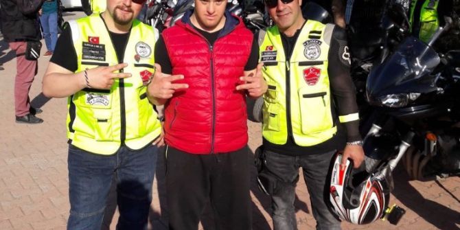 Engelli Öğrenciler Motosiklete Bindi, Doyasıya Eğlendi