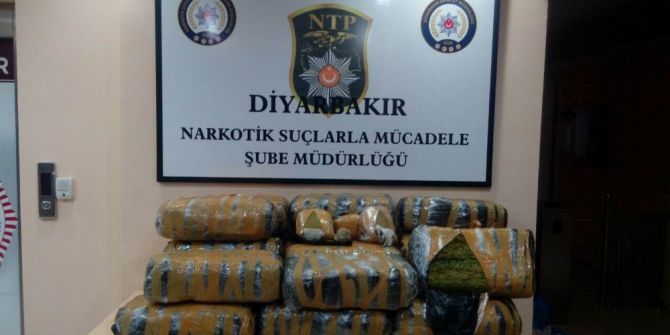 Diyarbakır’da 138 Kilogram Esrar Ele Geçirildi