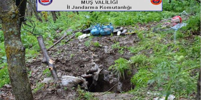 Muş’ta Sığınak Bulundu