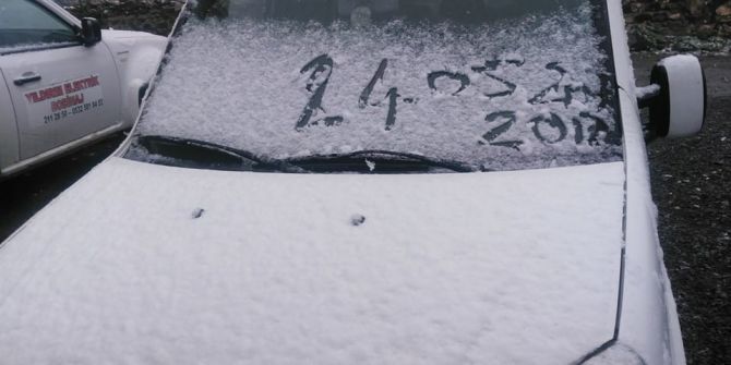 Mayıs Ayında Kar Yağdı