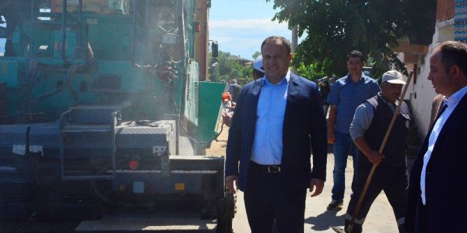 Erbaa’da Sıcak Asfalt Çalışması