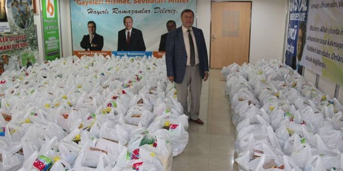 Amasya Belediyesi İle Hayatcan’dan 3 Bin Ramazan Paketi