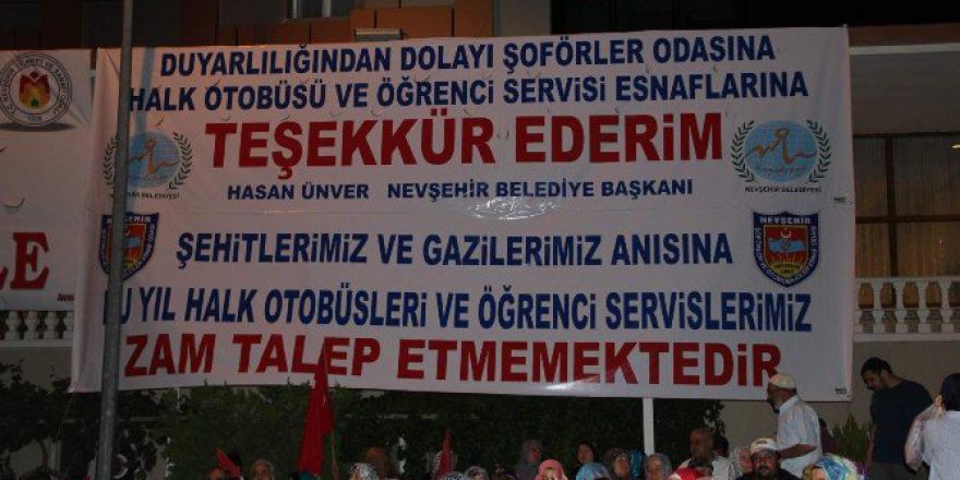 Nevşehir’de Bu Yıl Öğrenci Servis Ve Şehir İçi Yolcu Taşımacılığına Zam Yok