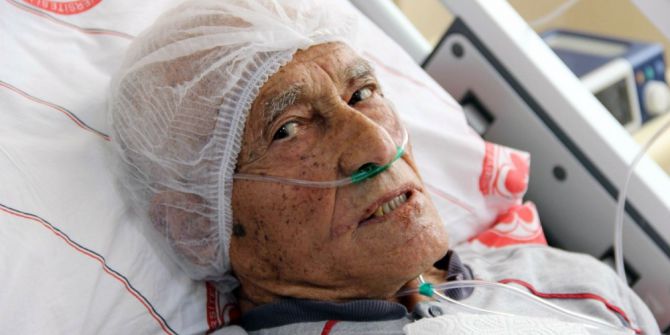 Aort Damarı Yırtılan Yaşlı Adamın Kanı Vücuduna Doldu