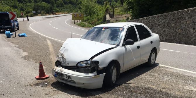 Zonguldak-ereğli Yolunda Kaza: 1 Yaralı