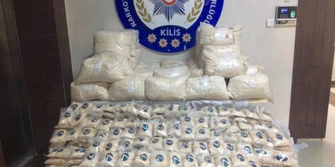 Kilis’te 1 Milyon 878 Bin Adet Uyuşturucu Hap Ele Geçirildi