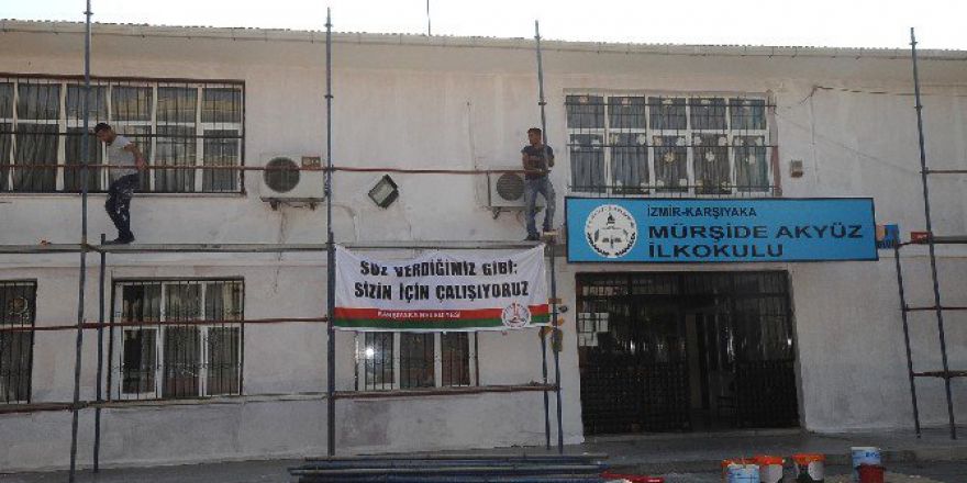 Karşıyaka’nın Okullarına Bakım