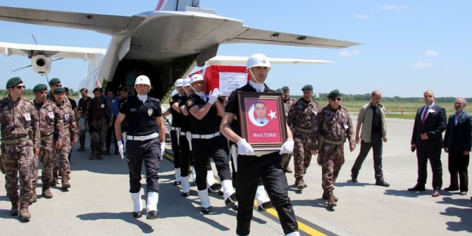 Şehit Mesut Yılmaz’ın Naaşı Samsun’da