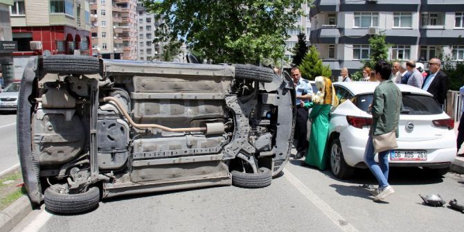 Samsun’da Trafik Kazası: 1 Yaralı