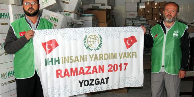 Yozgat İhh’dan İhtiyaç Sahibi Ailelere Gıda Yardımı