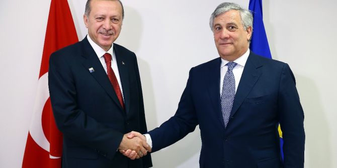 Cumhurbaşkanı Erdoğan, Ap Başkanı Tajani’yi Kabul Etti