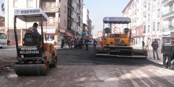 Beyşehir’in Ana Caddeleri Asfaltlanıyor