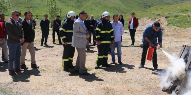Emniyet Personeline ‘Yangına Müdahale’ Eğitimi