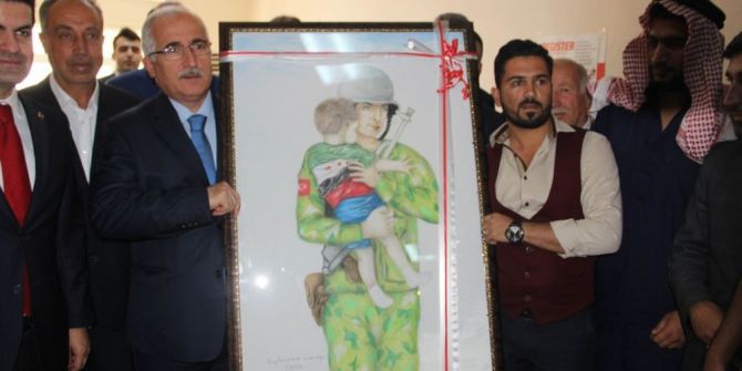 Suriyeli Ressamdan Anlamlı Tablo