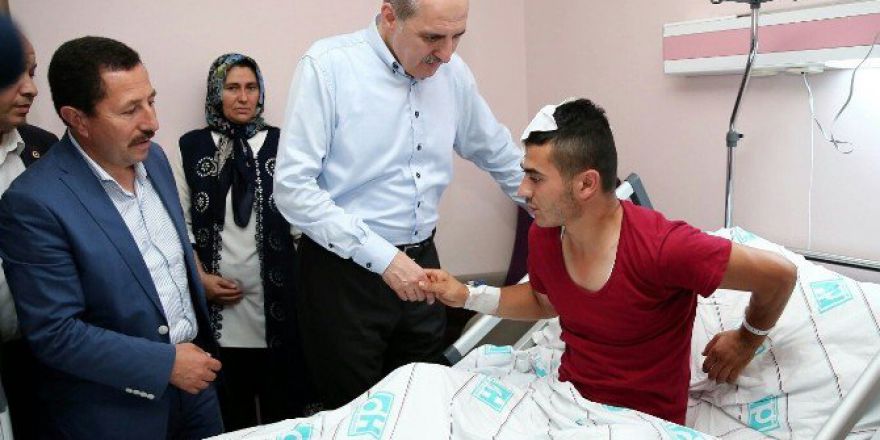 Numan Kurtulmuş Yaralı Askerleri Ziyaret Etti