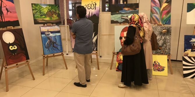 Tokat’ta Lise Öğrencilerinden Resim Sergisi