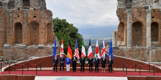 G7 Liderleri Aile Fotoğrafı Çektirdi