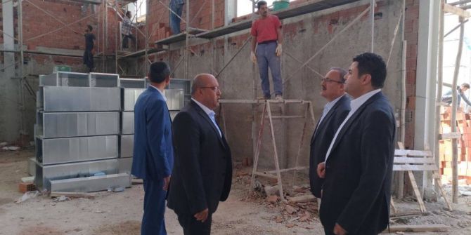 Kaymakam Avcı, İnşaat Çalışmalarını Denetledi