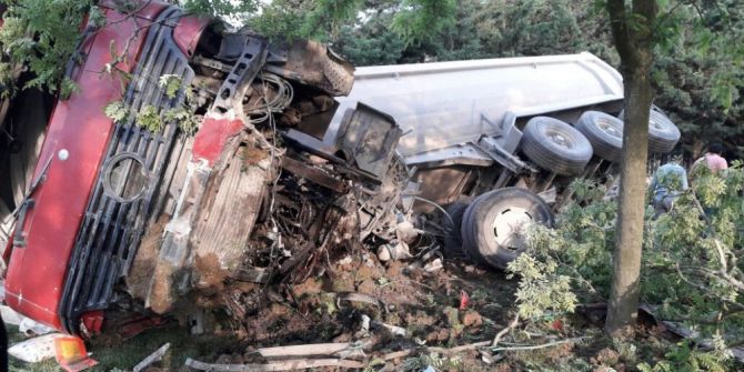 İstanbul’da Hafriyat Kamyonu Terörü Kamerada