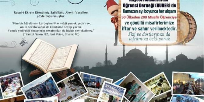 Kuder Öğrencileri İftar Sofrasında Buluşturuyor