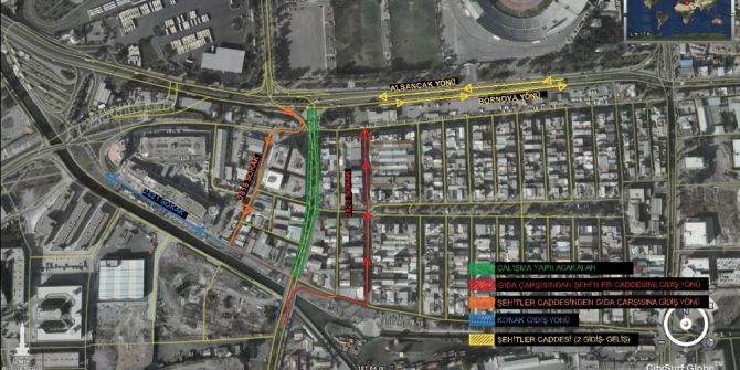 Halkapınar’da Geçici Trafik Düzenlemesi