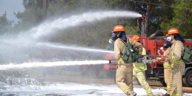 18 Ülkeden 35 Ormancı Mersin’de Yangın Tatbikatı Yaptı