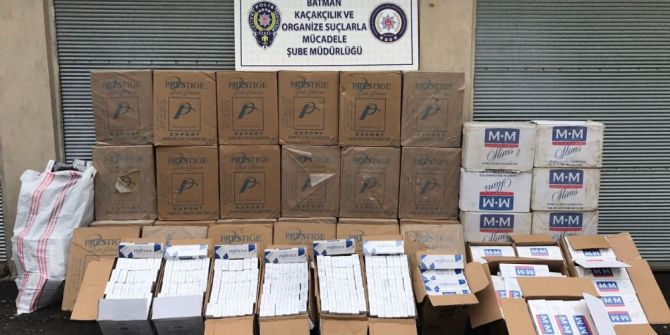 Batman’da 43 Bin 310 Paket Kaçak Sigara Ele Geçirildi
