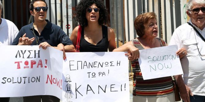 “Birleşik Kıbrıs Şimdi” Etkinliğiyle Lefkoşa’da İnsan Zinciri Oluşturuldu