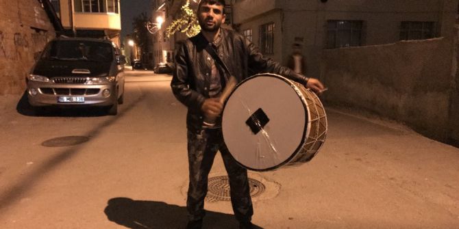 Bursa’da Davulcular Sahurda İş Başı Yaptı
