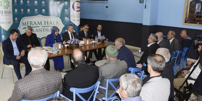 Meram Halk Toplantıları Sürüyor