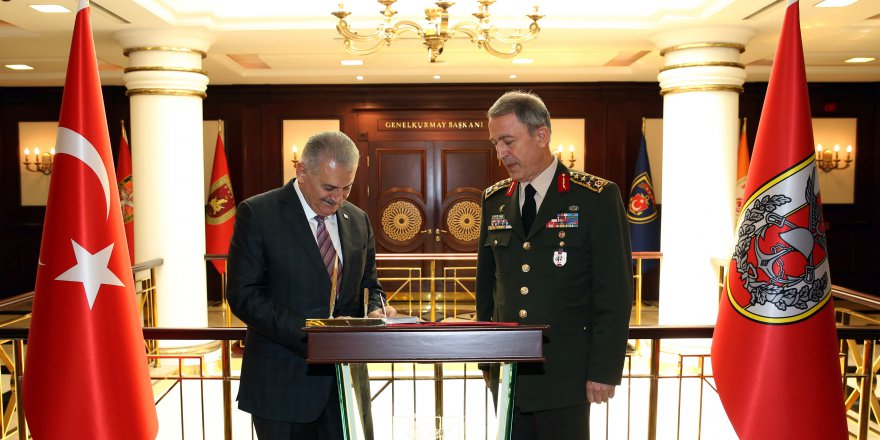 Başbakan Yıldırım, Genelkurmay Başkanlığı’nda
