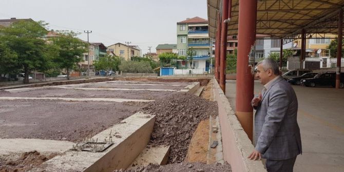 Başkan Baran, Çamlıtepe Kapalı Pazar Alanını İnceledi