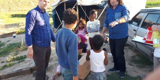 Bismil’de Yoksul Ailelere Gıda Paketi Yardımı