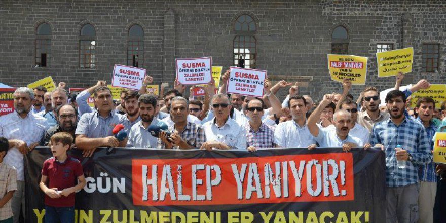 Diyarbakır’da Stk’lar Halep Katliamını Kınadı