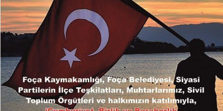 Foça’da Darbe Girişimine Karşı Yürüyüş Yapılacak