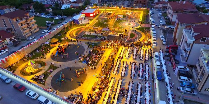 Minik Sürücüler İçin Devasa Trafik Parkı Havadan Görüntülendi